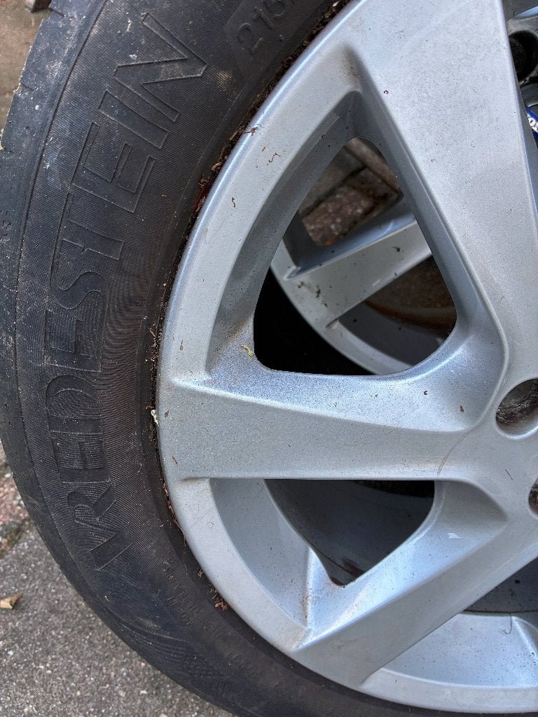 Volvo V60 of S60 originele velgen met Vredestein 215 50 17, Ophalen, 215 mm, Banden en Velgen, 17 inch