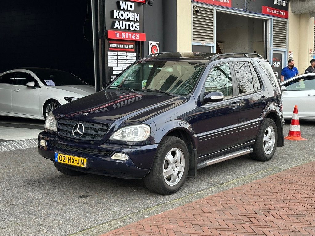 Mercedes-Benz M-klasse 320 Aut Leer Clima PDC Schuifdak, Auto's, Mercedes-Benz, Automatische klimaatregeling, Gebruikt, Bedrijf
