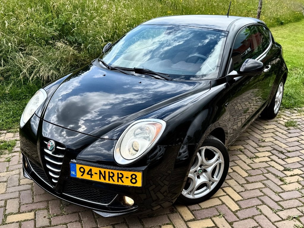 Alfa Romeo MiTo 1.4  T-JET 120PK Turbo 2010 Zwart NAP APK, Voorwielaandrijving, Stof, Zwart, 4 cilinders