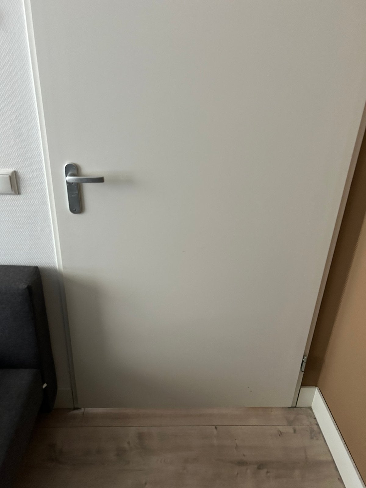 Opdekdeur wit te koop, Ophalen, Gebruikt, 80 tot 100 cm, 215 cm of meer