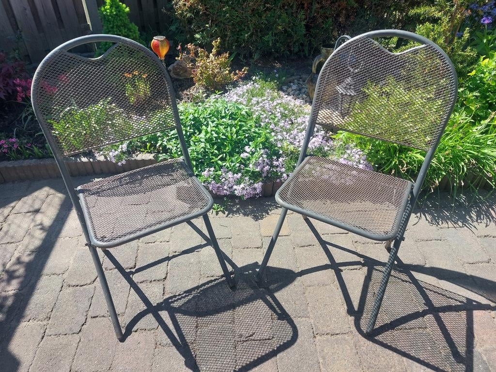 Tuinstoeltjes, Ophalen, Metaal