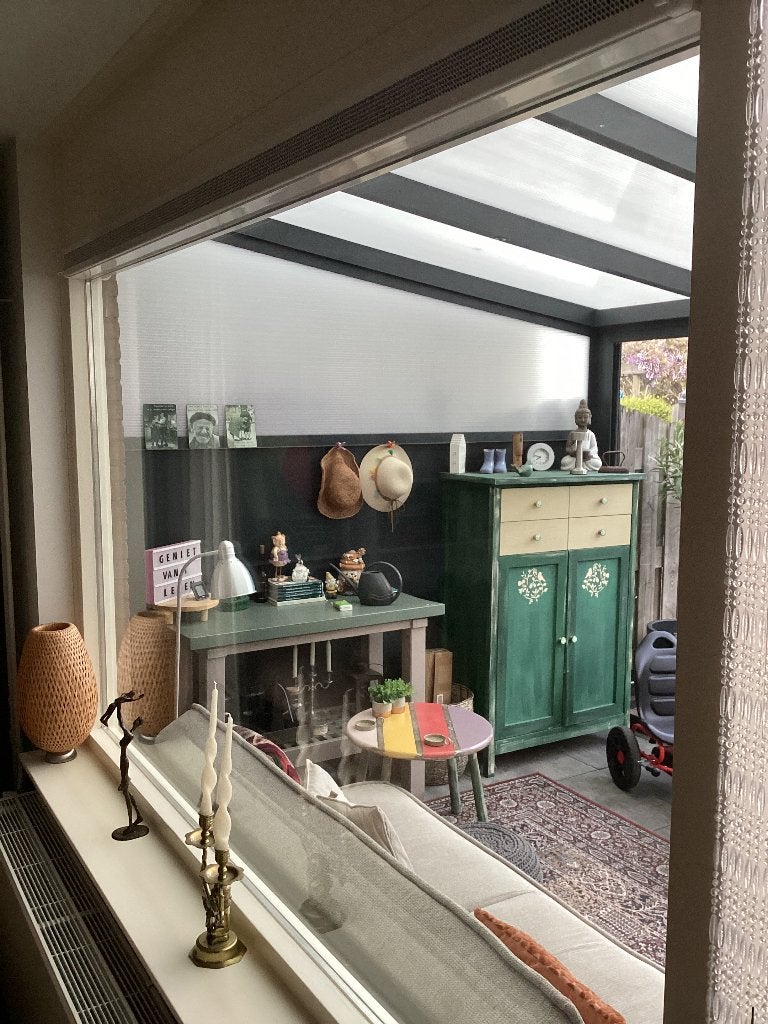 Kozijn inclusief HR++ glas en suskast, Ophalen, Gevelraam of Ruit, 120 tot 160 cm, Zo goed als nieuw