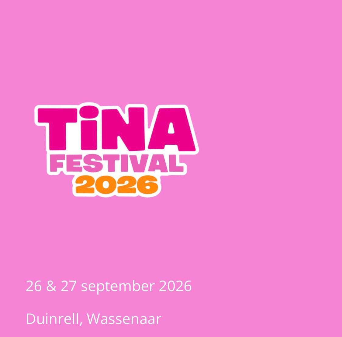 Gezocht 2 x Tina festival 2026 kaarten, Twee personen