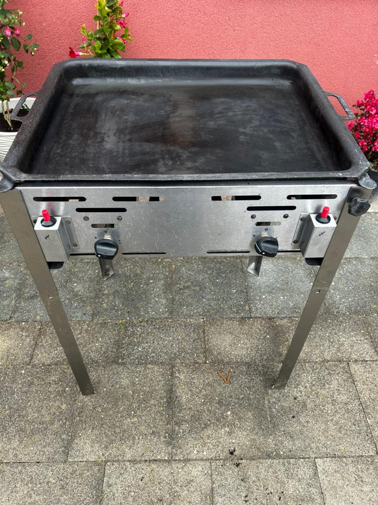 Hendi gas bbq met bakplaat. Grill master maxi, Ophalen, Gebruikt