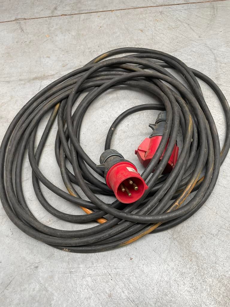 Diverse Verlengkabels krachtstroom en 220V, Doe-het-zelf en Verbouw, Elektra en Kabels, Ophalen, Gebruikt, Kabel of Snoer