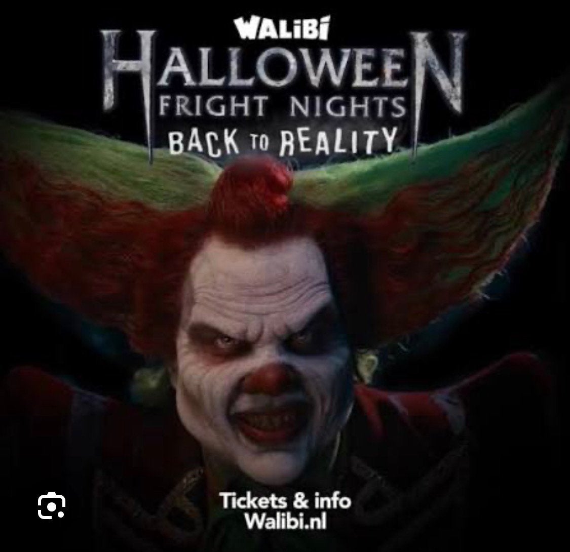 Bodemprijs 2 tickets 22 euro Walibi fright nights, Twee personen