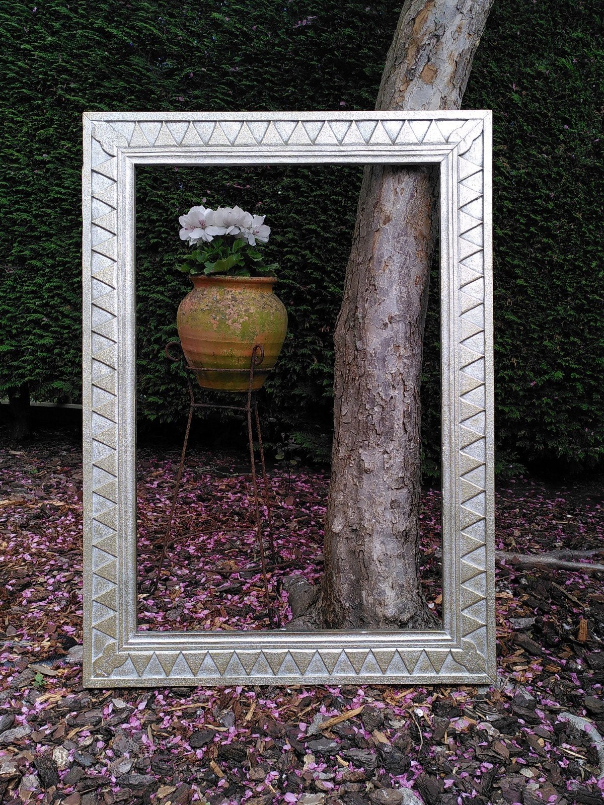 handgemaakte houten lijst, Huis en Inrichting, Ophalen, Handgemaakt, Goud, 60 cm