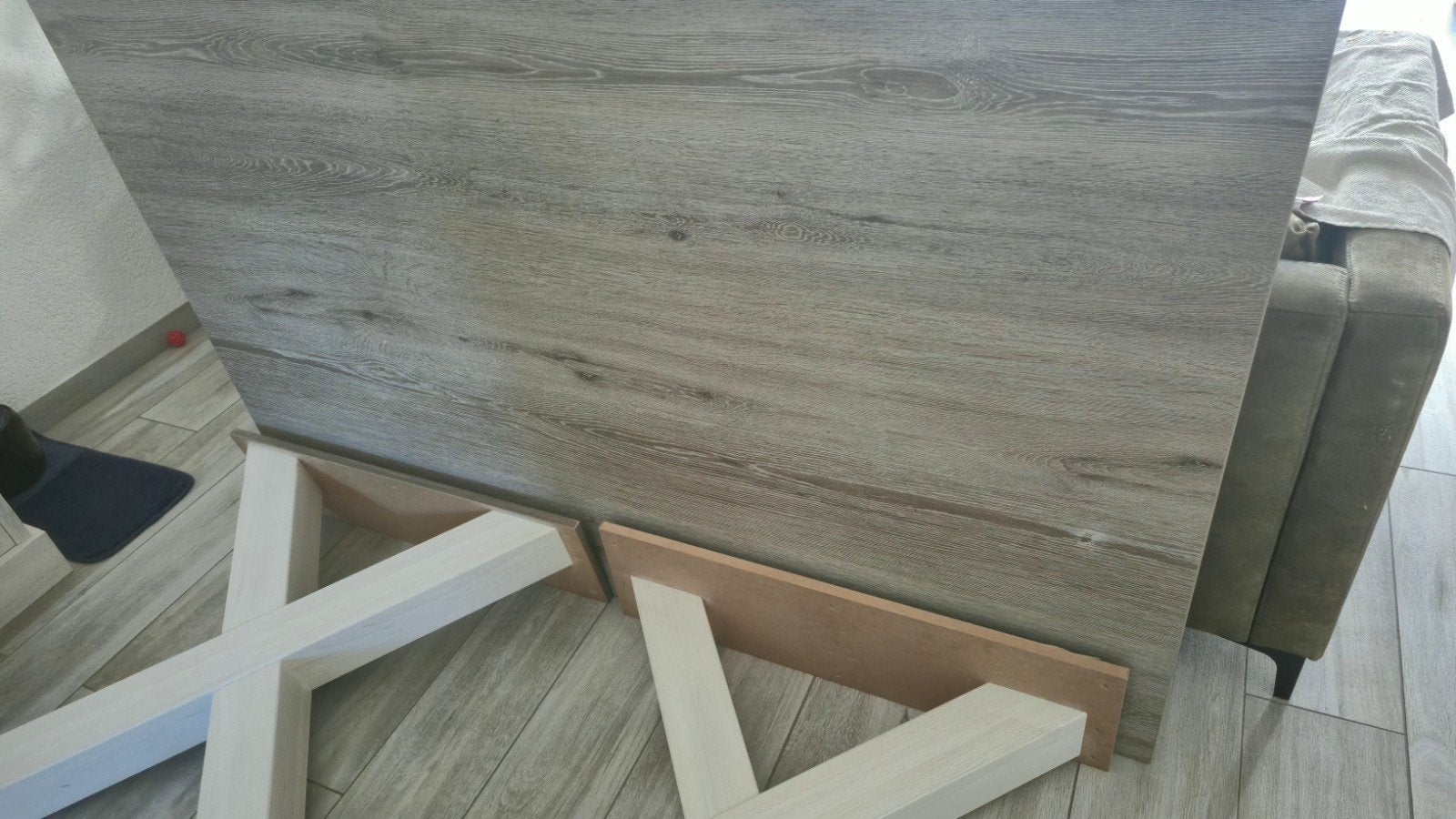 Yumali eettafel met X-poten - 164x102cm, Ophalen, Gebruikt, 100 tot 150 cm, 150 tot 200 cm