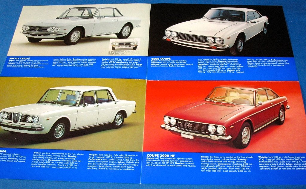 Folder autofolder Lancia le nostre automobili beta saloon, Boeken, Auto's | Folders en Tijdschriften, Ophalen of Verzenden, Gelezen