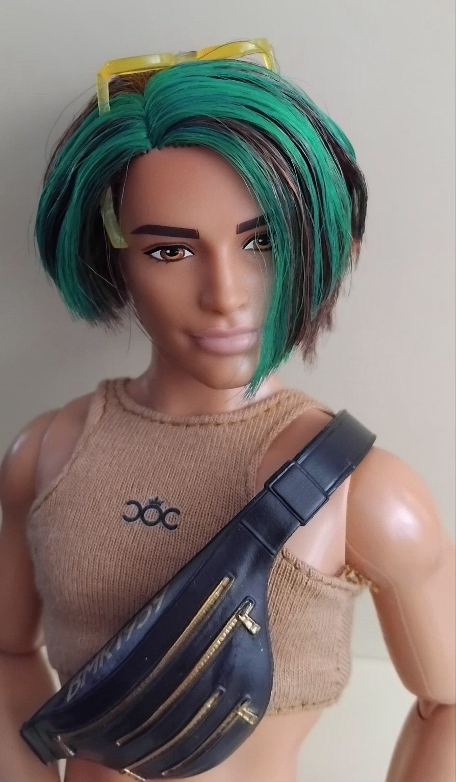 Barbie Extra Ken restyled, Verzamelen, Poppen, Ophalen of Verzenden, Zo goed als nieuw, Pop