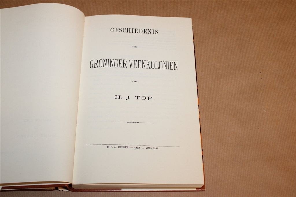 Geschiedenis der Groninger Veenkoloniën — Herdruk uit 1893, Boeken, Geschiedenis | Stad en Regio, Ophalen of Verzenden, Gelezen