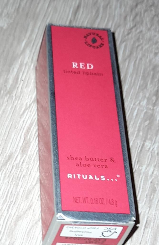 Rituals Red Tinted Lipbalm. Nieuw., Ophalen, Nieuw, Rood, Lippen