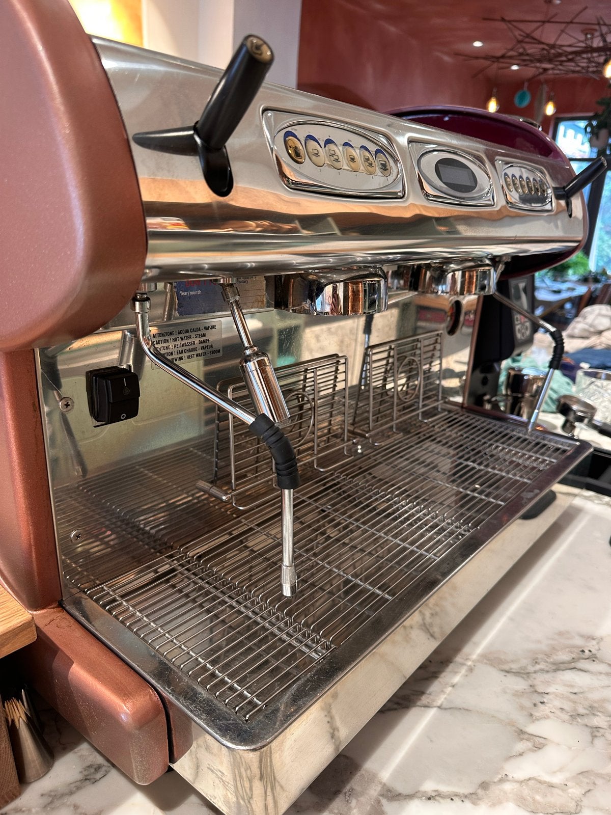 Gereviseerde Carimali Professionele Koffiemachine, 10 kopjes of meer, Koffiebonen, Ophalen, Stoompijpje