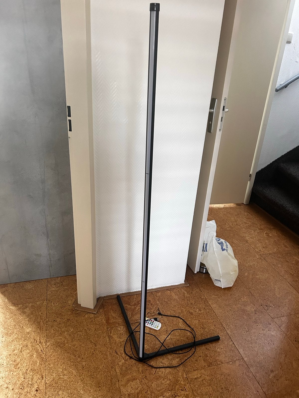 Grundig LED Vloerlamp met Afstandsbediening, RGB Kleuren, Huis en Inrichting, Ophalen, Zo goed als nieuw, Metaal, 100 tot 150 cm