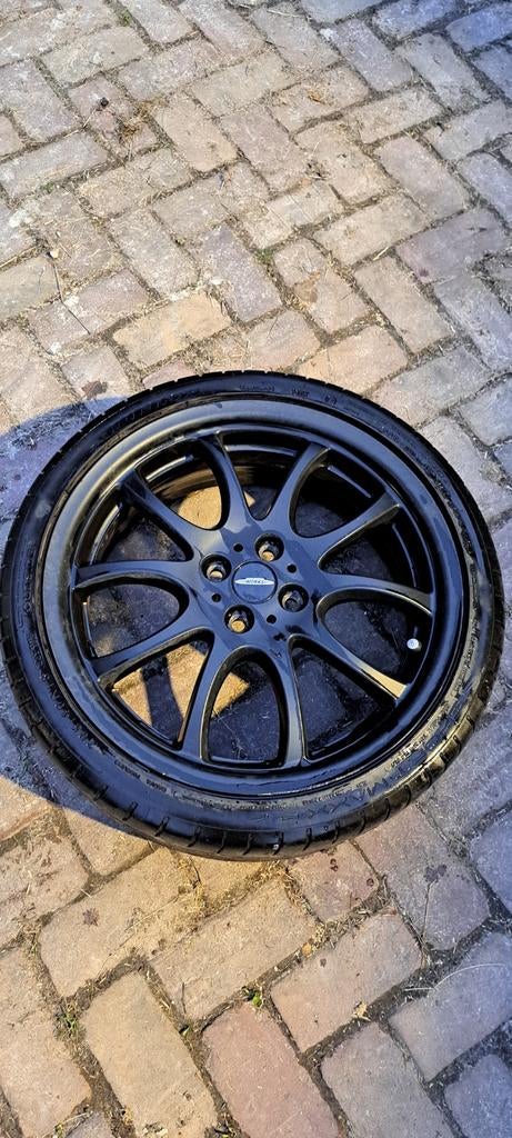 John Cooper Works 18 inch velgen met banden, Ophalen, 18 inch, Gebruikt, Banden en Velgen