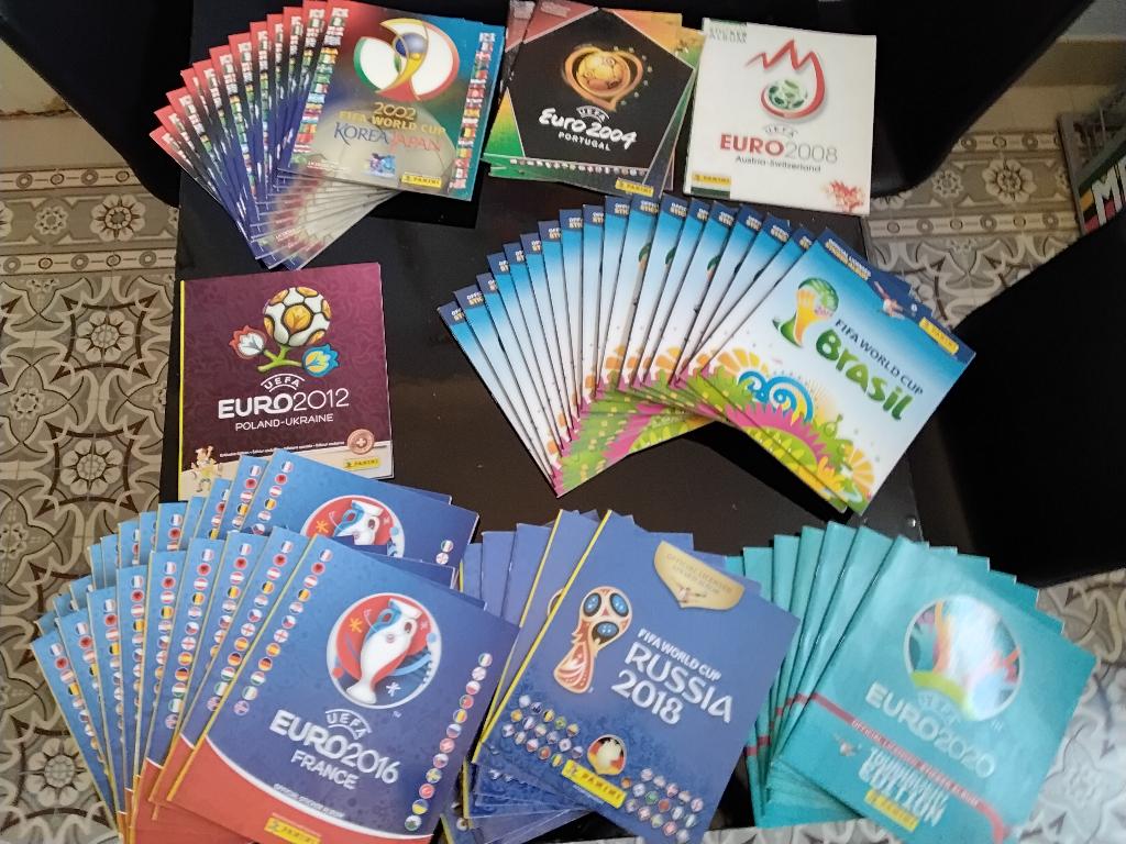 Lege panini boeken WK en EK voetbal, Ophalen, Zo goed als nieuw, Meerdere stickers