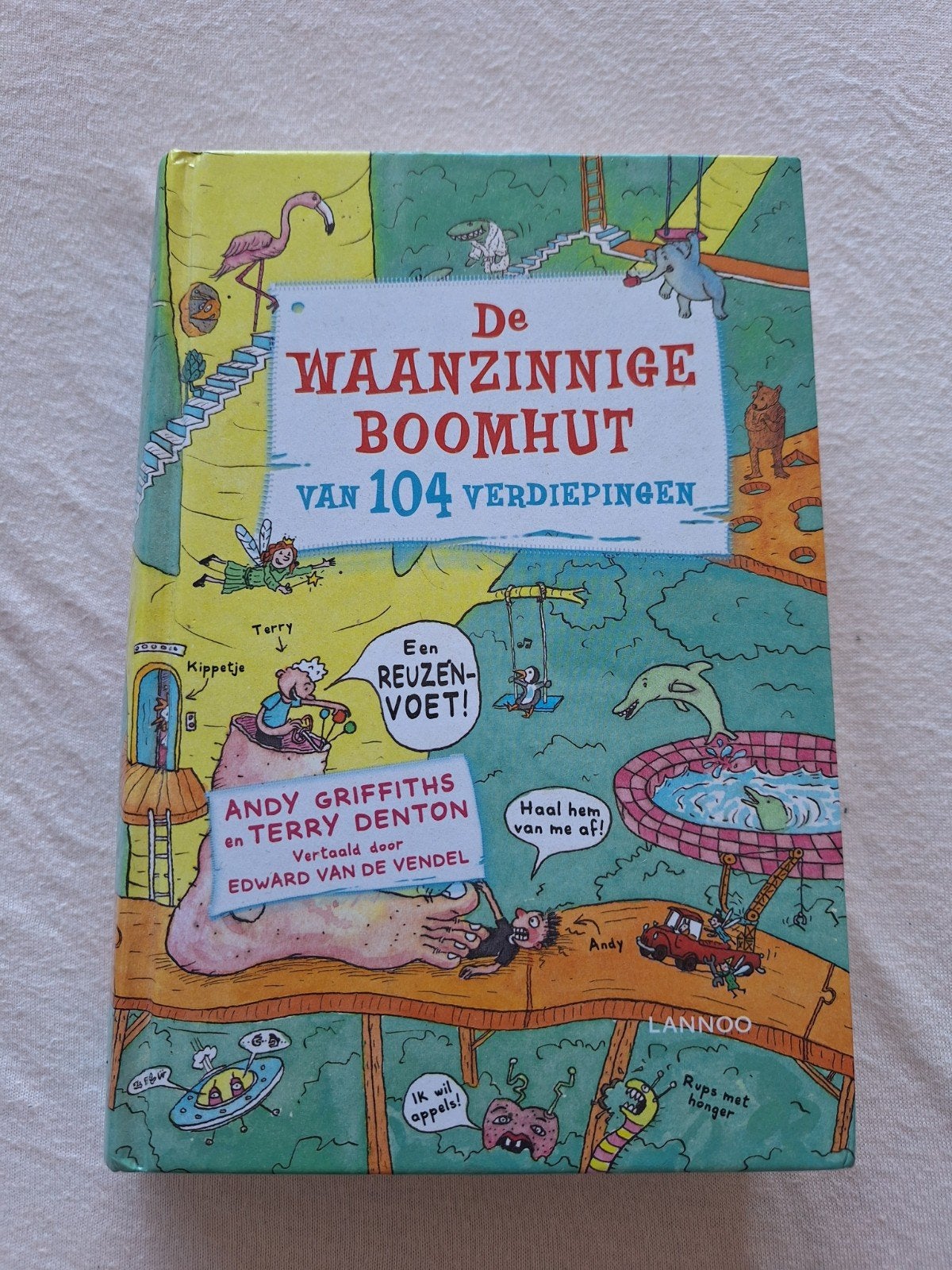 Terry Denton - De waanzinnige boomhut van 104 verdiepingen, Terry Denton; Andy Griffiths, Fictie algemeen, Ophalen of Verzenden