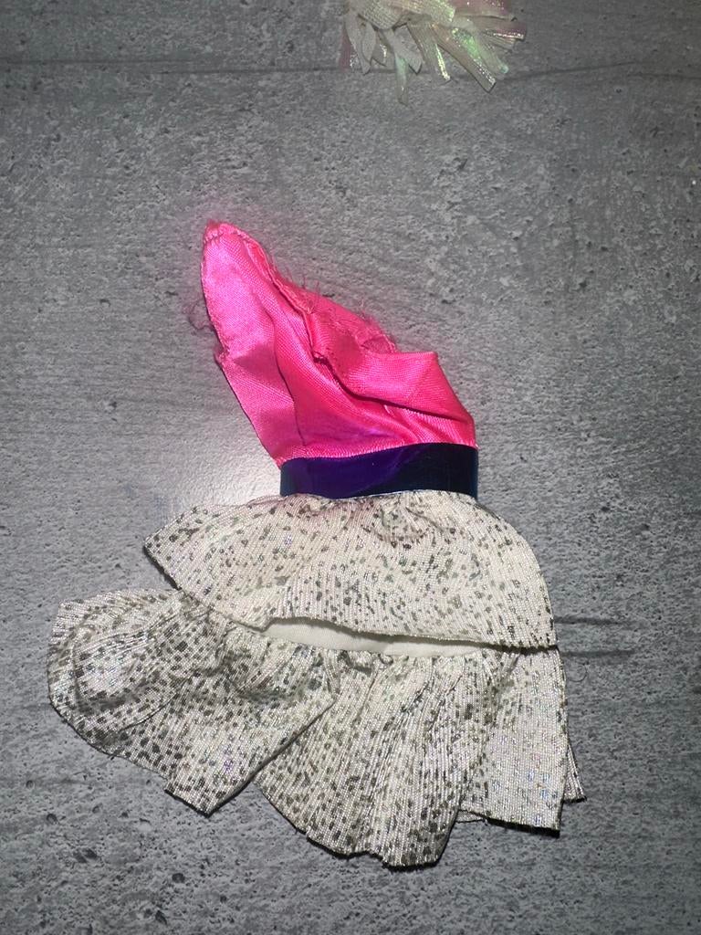 614 Barbie jurk roze met glitterrokje, Ophalen of Verzenden, Gebruikt, Barbie