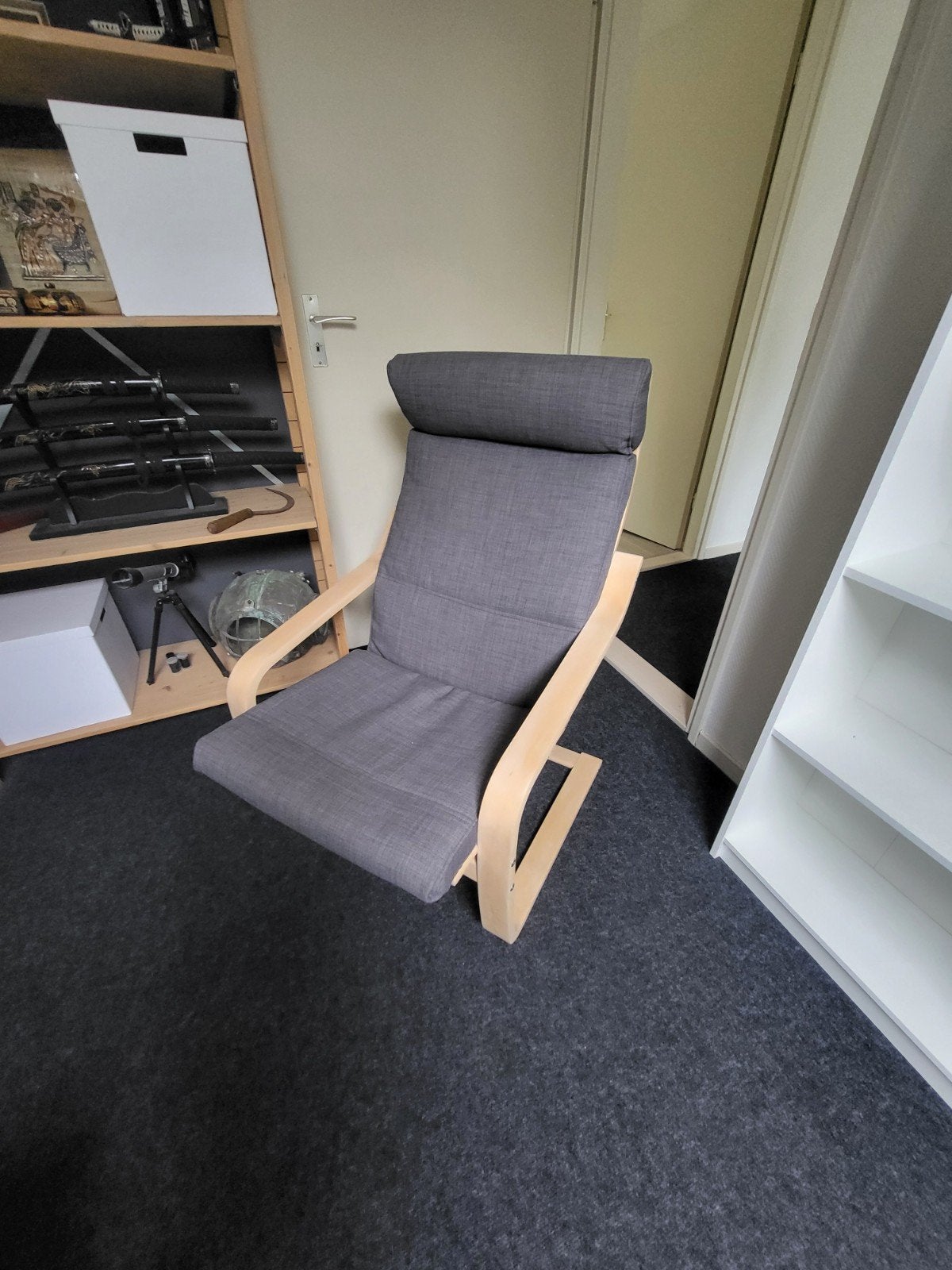 Ikea poäng stoel, Huis en Inrichting, Stoelen, Ophalen, Wit, Eén