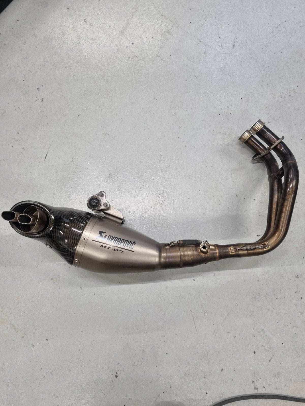 Akrapovic uitlaat Yamaha MT07 / Tracer 700 / XSR (2014-2020), Ophalen of Verzenden, Gebruikt