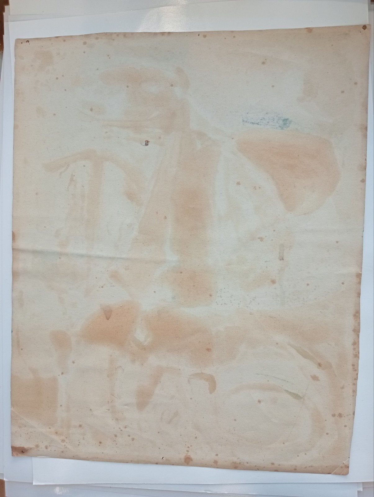 Gouache olieverf op papier collectie Kunstcriticus F.Duister, Ophalen of Verzenden