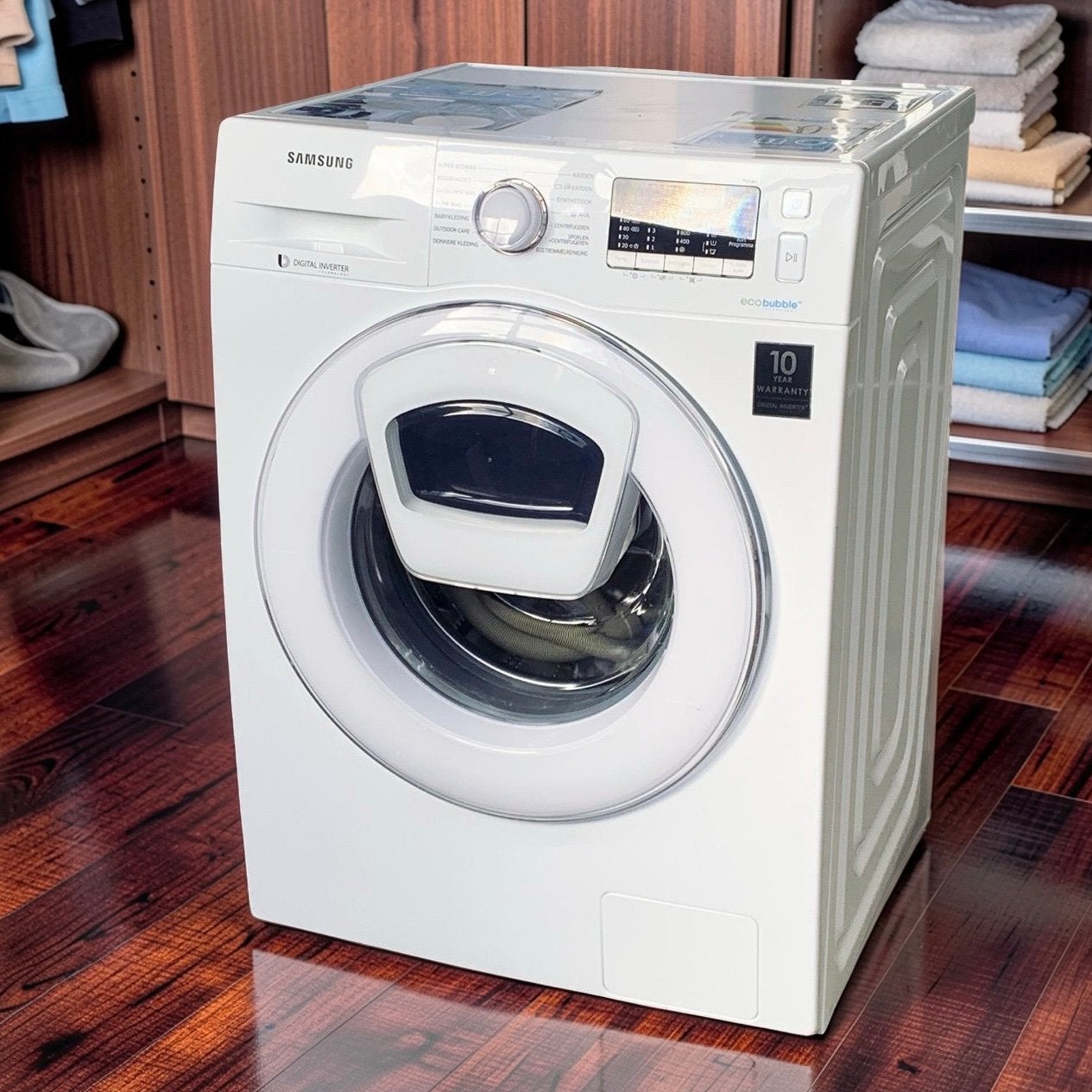 Wasmachine Samsung AddWash 8kg A+++ Outlet incl Garantie, Witgoed en Apparatuur, Ophalen, 1200 tot 1600 toeren, S, 8 tot 10 kg
