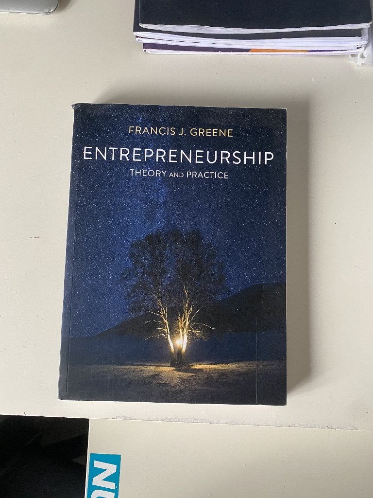 Entrepreneurship, Theory and Practice, Ophalen of Verzenden, Alpha, WO, Francis J. Greene