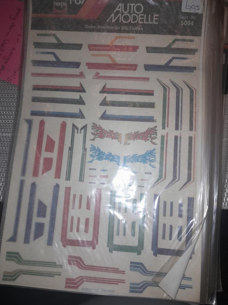 Oude decals, Ophalen of Verzenden, Bus of Vrachtwagen, Overige merken