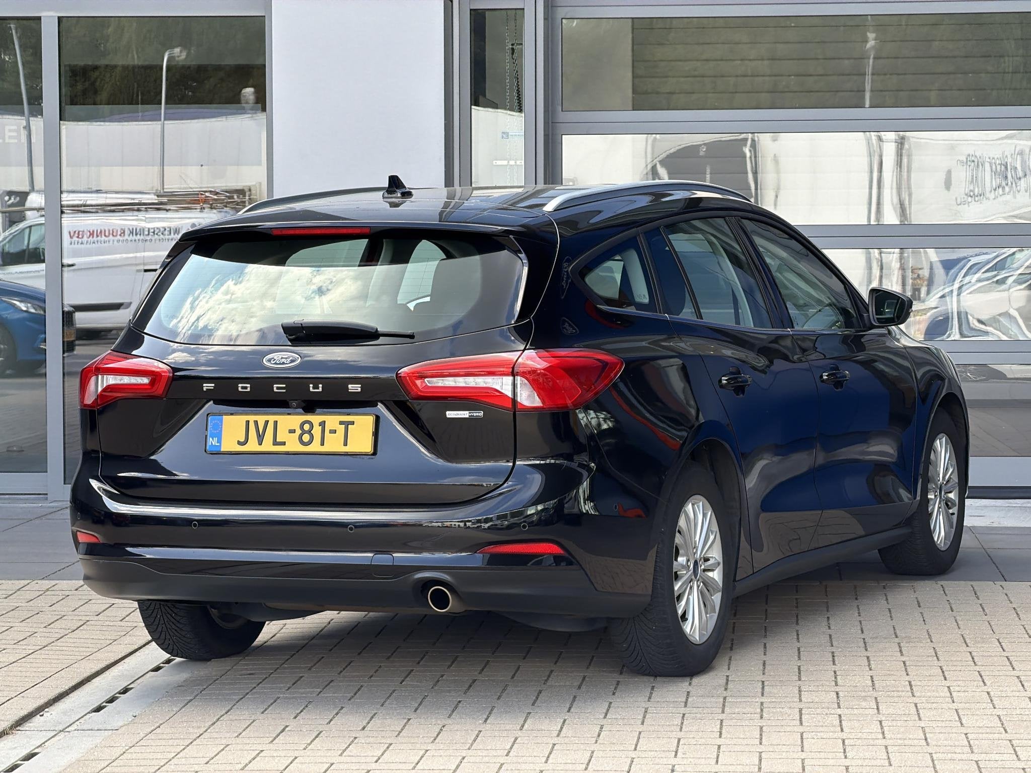 Ford Focus Wagon 1.0 EcoBoost Hybrid Titanium X Business | W, Auto's, 12 maanden, Gebruikt, Euro 6, Zwart