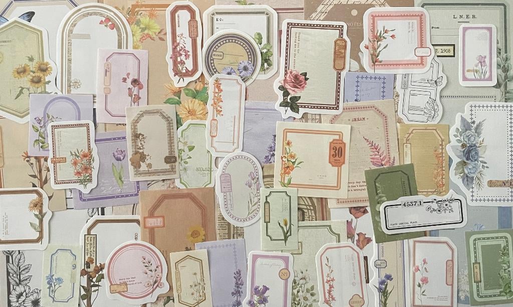 Scrapbooking, junk journal papier, Verzenden, Nieuw, Papier of Karton