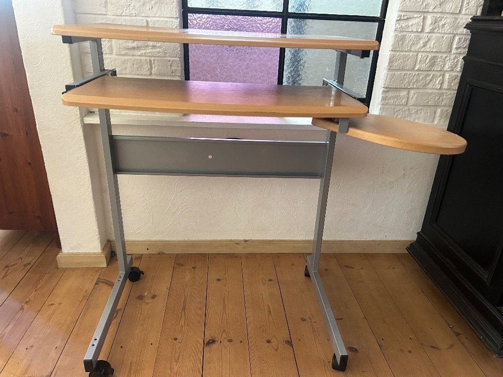 Super handig klein Computer bureau, Ophalen, Hout, Bruin, Computerbureau
