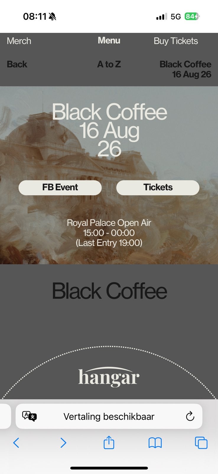Black coffee brussel, Tickets en Kaartjes, Evenementen en Festivals, Twee personen