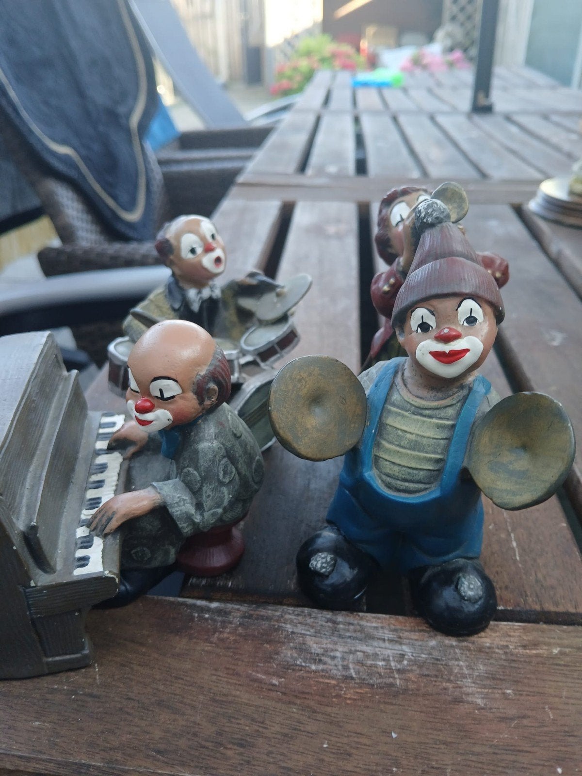 Vintage Clown Beeldjes - Muzikanten Set, Ophalen of Verzenden, Gebruikt
