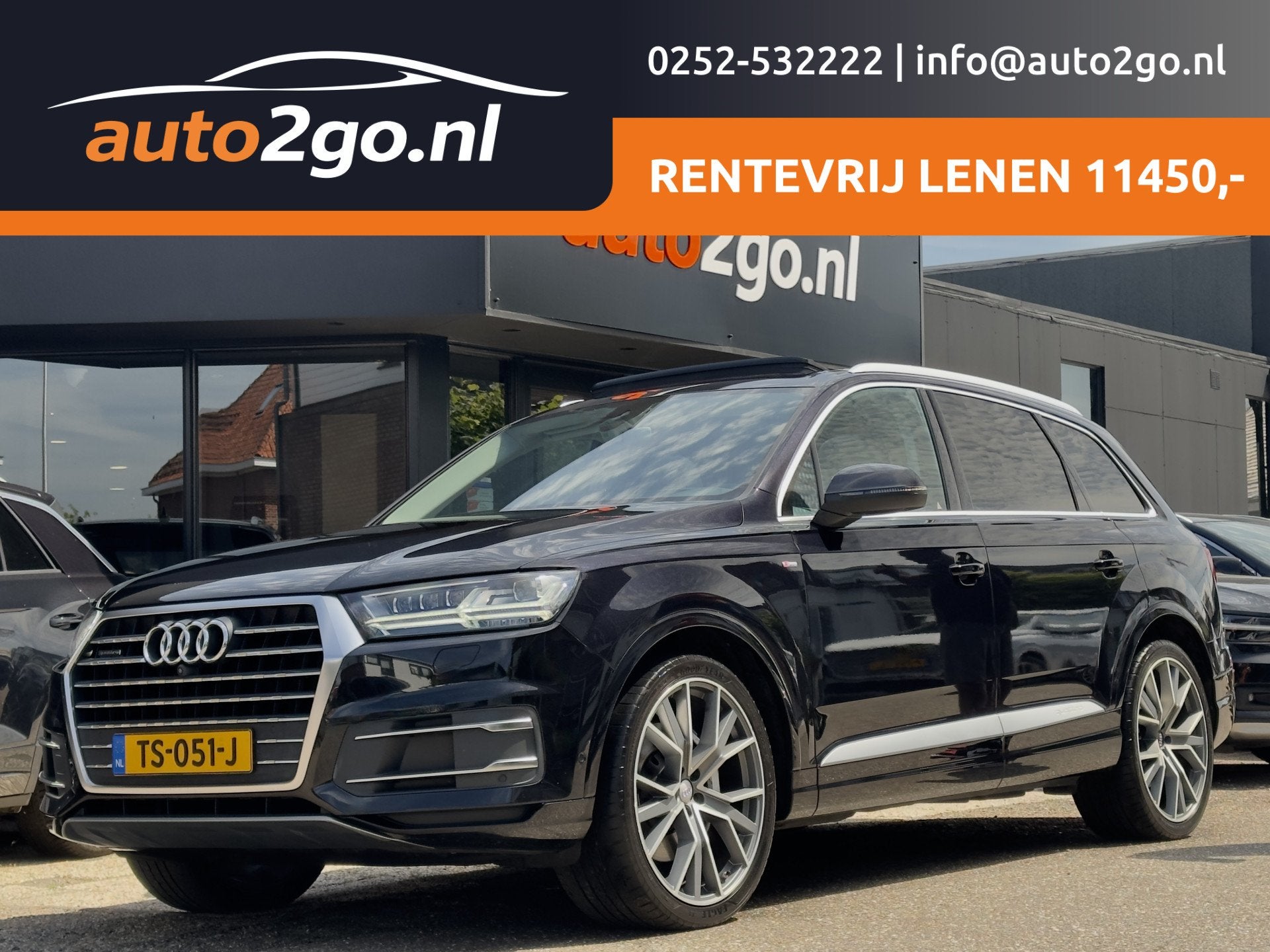 Audi Q7 3.0 TFSI AUT8 QUATTRO S-LINE 334PK PANODAK LEDR NAVI, Auto's, Audi, Automaat, Gebruikt, Euro 6, 2995 cc