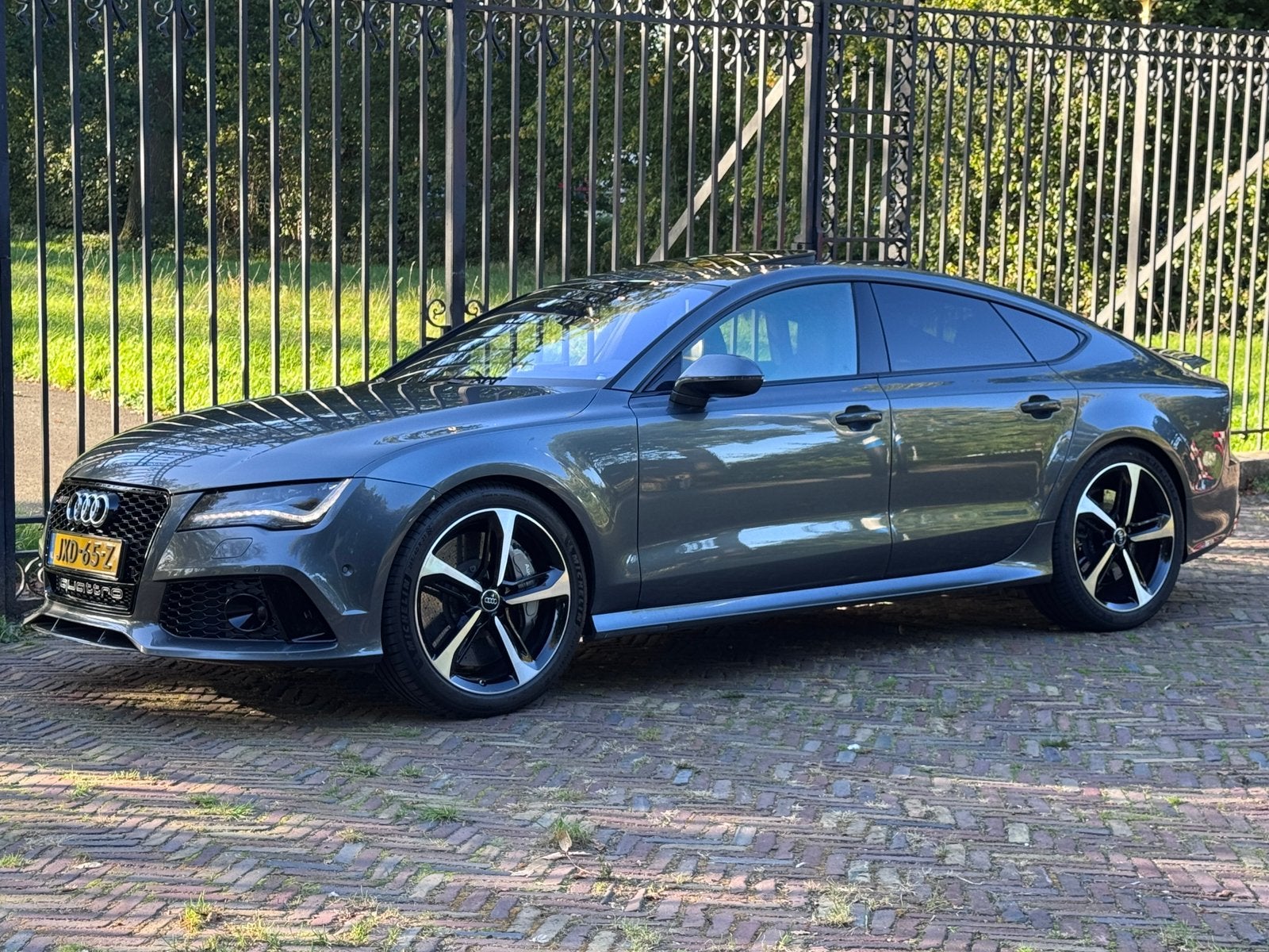 Audi RS7 4.0 Tfsi 412KW Quattro S-tronic 2013 Grijs Keramisc, Auto's, Automaat, 4 stoelen, Vierwielaandrijving, 3993 cc