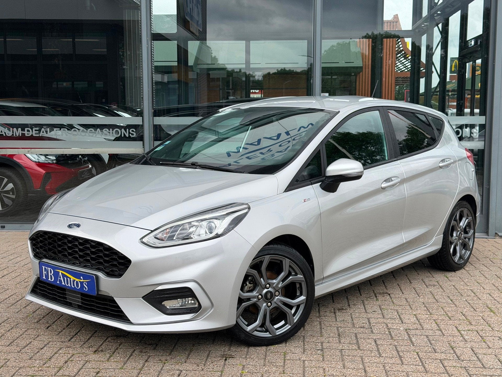 Ford Fiesta 1.0 EcoBoost ST-Line Airco Lmv Cruise Carplay, Auto's, Ford, Voorwielaandrijving, Stof, Gebruikt, Zwart