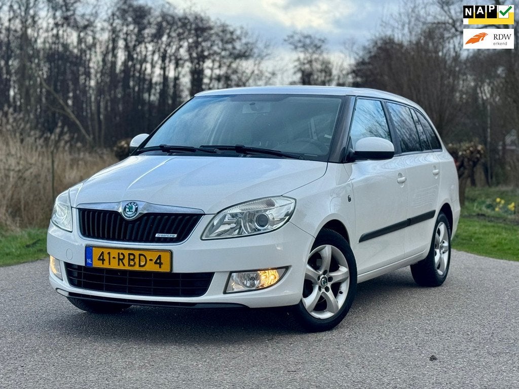 Skoda Fabia Combi 1.2 TDI Greenline Airco Cruise Control 15I, Auto's, Skoda, Voorwielaandrijving, Euro 5, 1199 cc, Wit