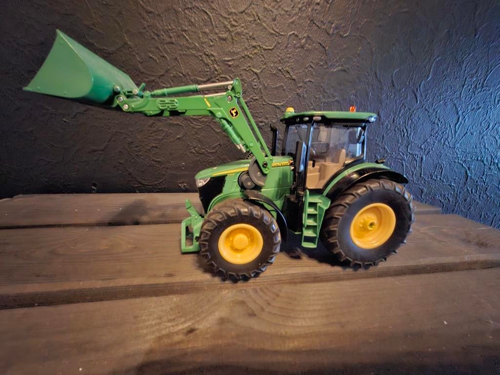 John Deere Tractor Speelgoedmodel met Voorlader, Ophalen of Verzenden, Zo goed als nieuw
