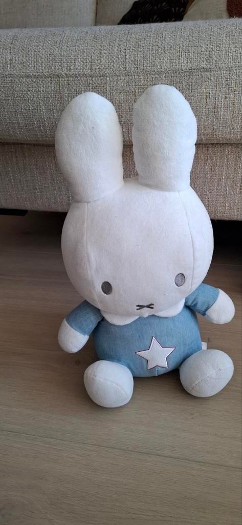 Nijntje knuffel blauw 45cm hoog, Blauw, Konijn, Nijntje, Ophalen of Verzenden