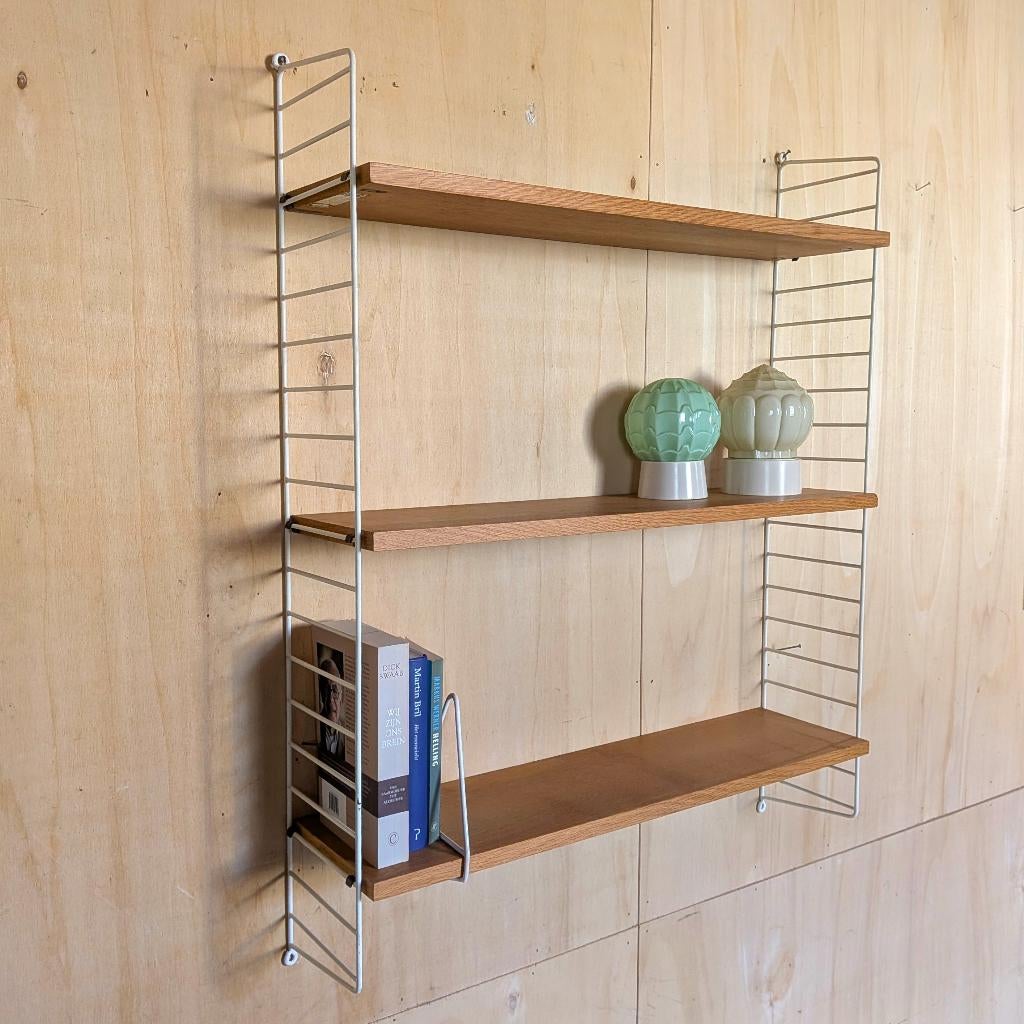 Vintage modulair wandrek wandsysteem Nisse String, Huis en Inrichting, Woonaccessoires | Wandplanken en Boekenplanken, Ophalen of Verzenden