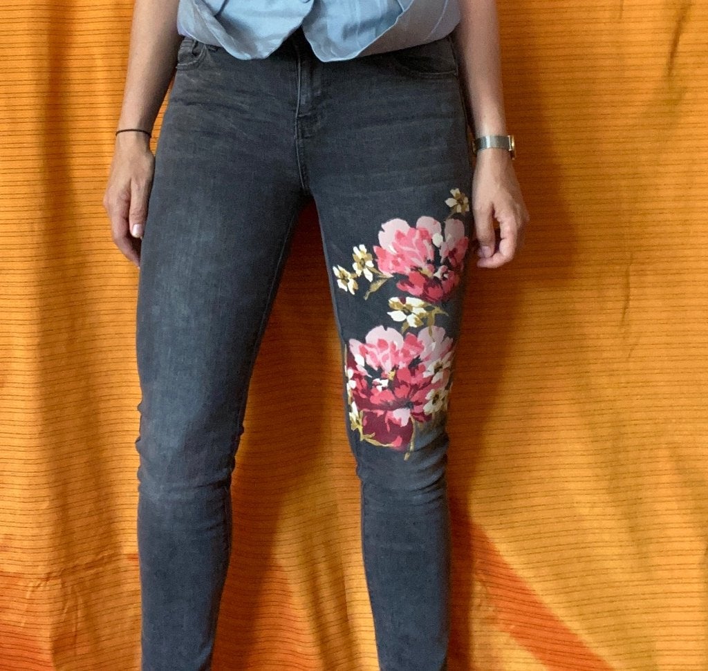 Broek met bloemen 36/S - voor kleinigheidje, Ophalen, Primark, Maat 36 (S), Lang