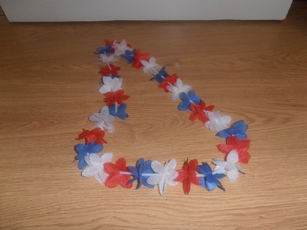 Leuke bloemenkettingen, Hobby en Vrije tijd, Feestartikelen, Ophalen of Verzenden, Zo goed als nieuw, Versiering