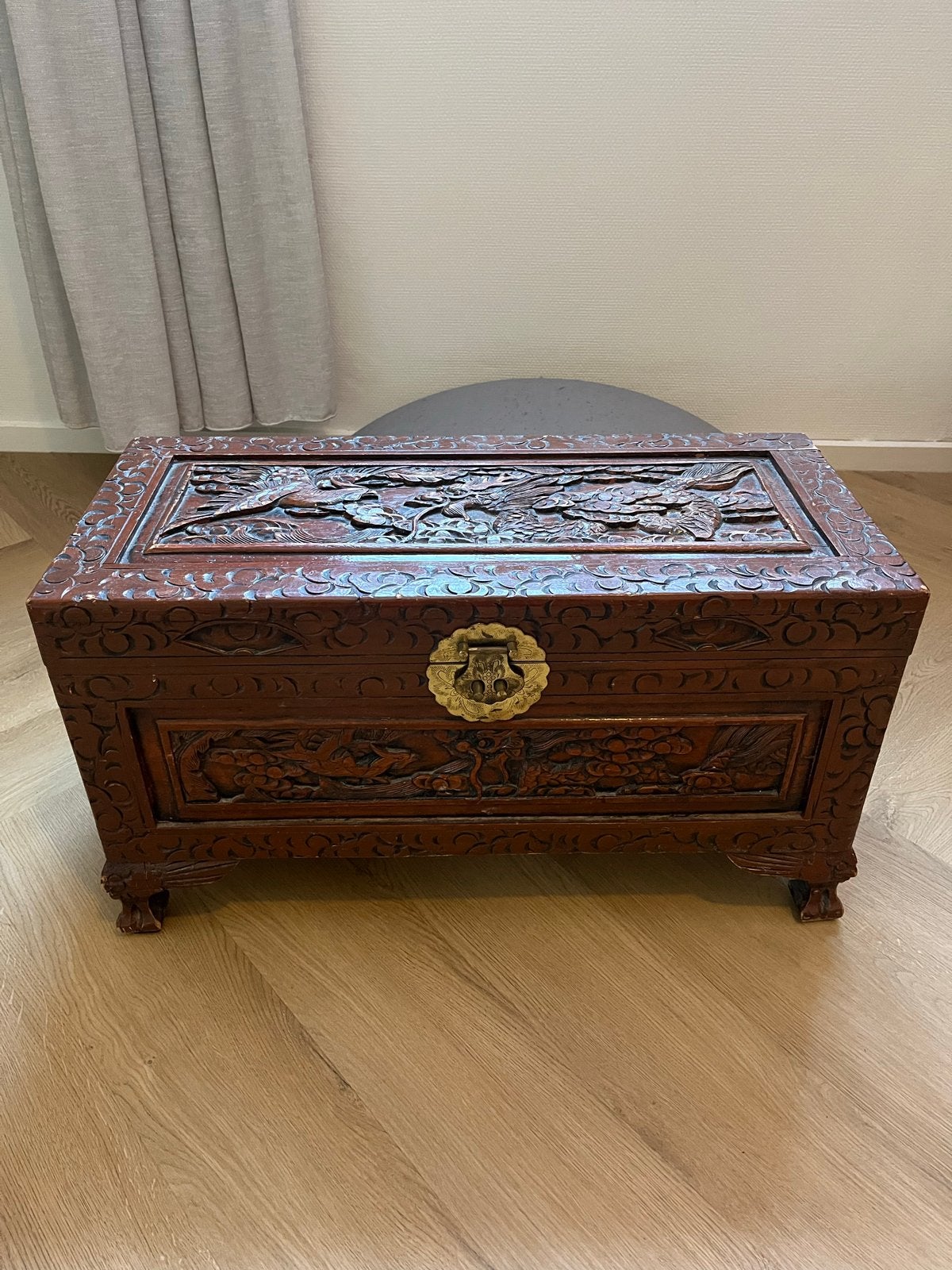 Handgemaakte Balinese Kist - 69x31.5x38 cm, Huis en Inrichting, Woonaccessoires | Kisten, Ophalen, Gebruikt, 50 tot 100 cm, 5 – 50