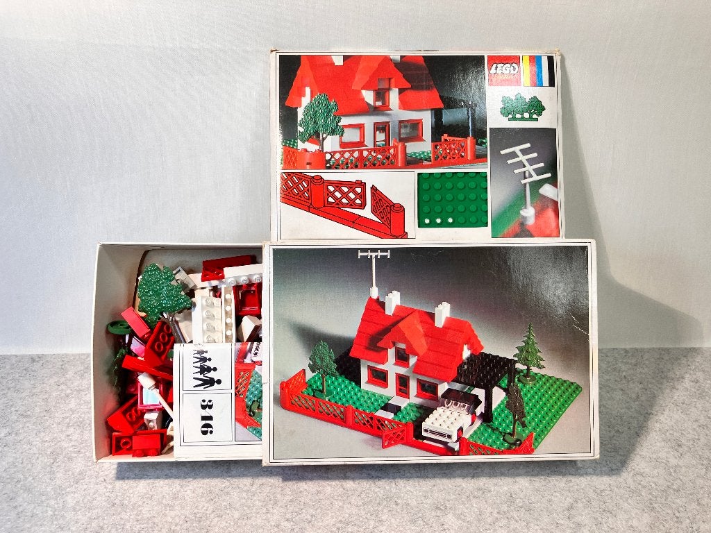 LEGO 346 LEGOLAND House with Car 1969 compleet, Compleet, Verzenden, Lego, Zo goed als nieuw