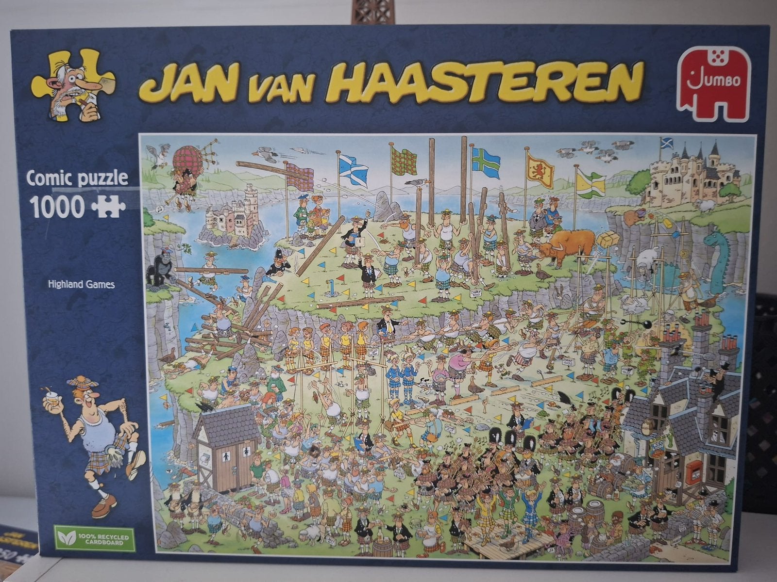 Jan van Haasteren 1000 stukjes highland games, Ophalen of Verzenden, 500 t/m 1500 stukjes, Zo goed als nieuw