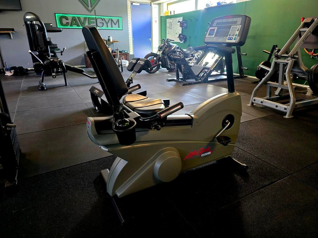 Life Fitness 9500HR Ligfiets - Professionele Zitfiets, Overige materialen, Gebruikt, Overige typen, Ophalen of Verzenden