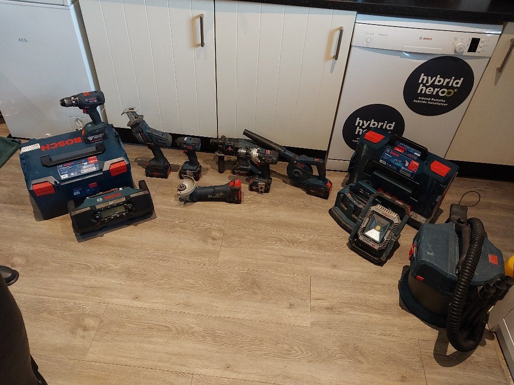 Volledige set Bosch gereedschap, Ophalen, Gebruikt