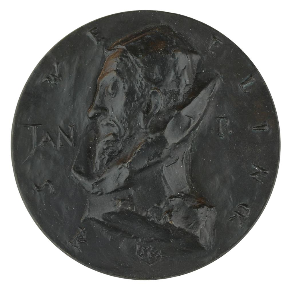 Penning VPK 1961 Loekie Metz : Jan Pieterszoon Sweelinck, Postzegels en Munten, Penningen en Medailles, Brons, Nederland, Verzenden