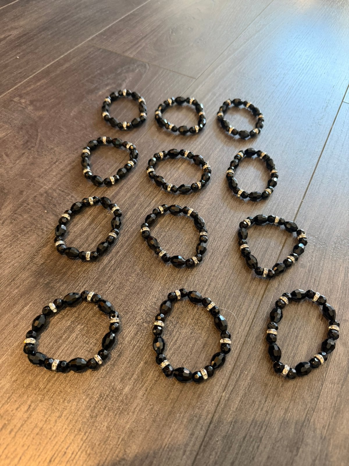 Partij 12 stuks luxe glazen armbandjes A31/1, Ophalen of Verzenden, Nieuw