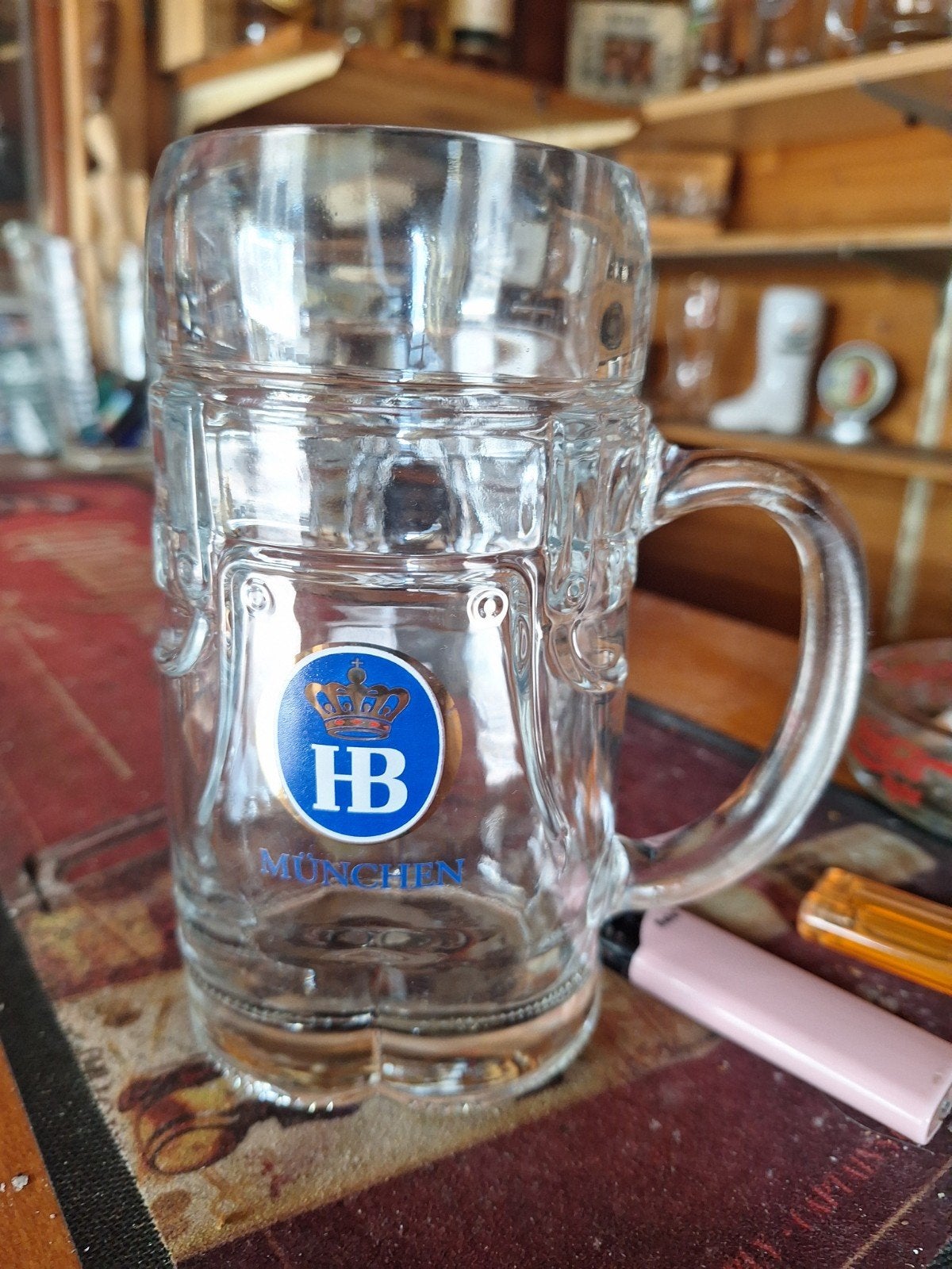 Vintage HB München Bierpul - Oktoberfest Stijl, Ophalen of Verzenden